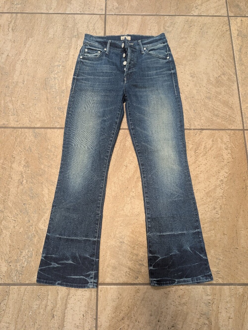 Mother The Button Insider Crop Jeans Size 25